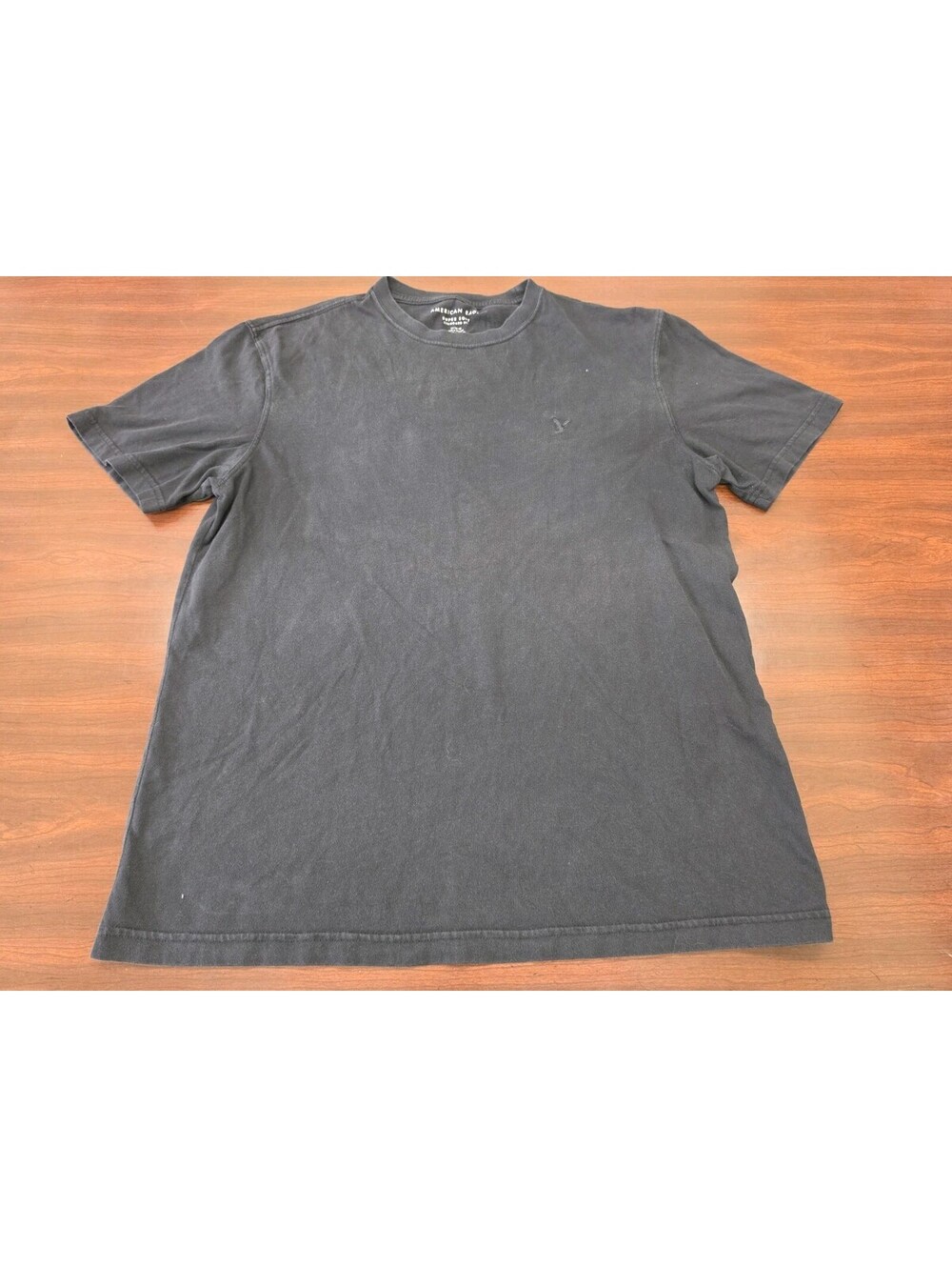 American Eagle Super Soft Crew Neck Tee Black Short Sleeve Basic T Shirt Women M
